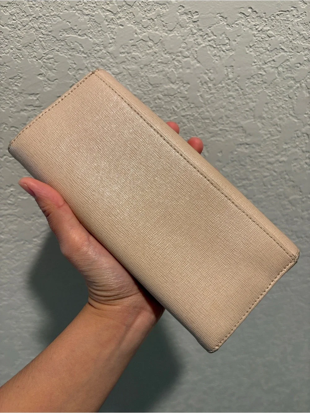 Furla Blush Biege Saffiano Leather Continental Wallet